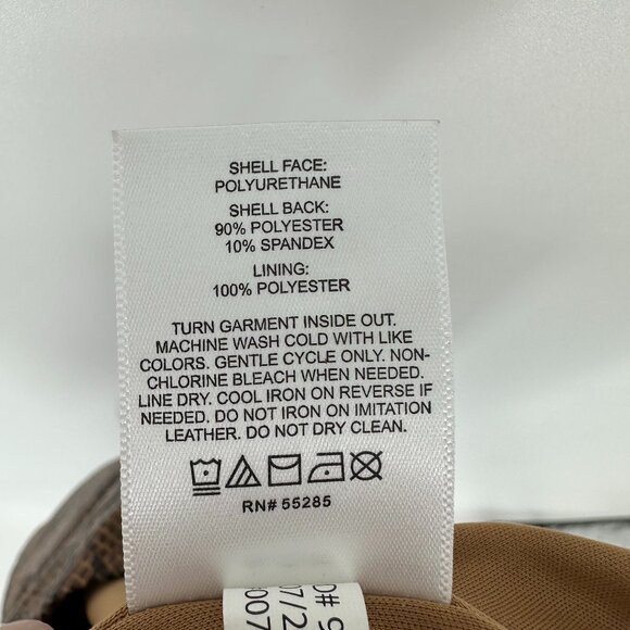 3/$25 Express Snake Skin Pencil Skirt 8 Slit‎ Faux Leather Brown Black - Picture 8 of 8